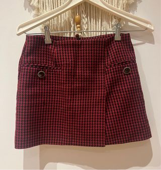 Minifalda cuadros Zara