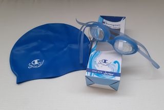 Occhialini cuffia e stringinaso per nuoto Champion