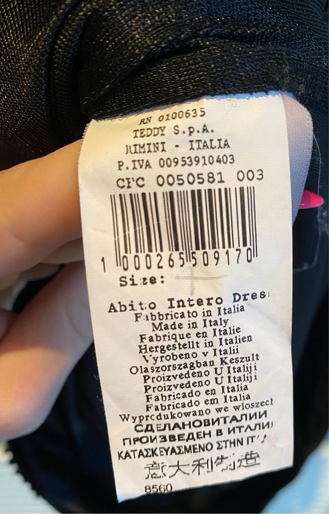 Abito paillettes Rinascimento