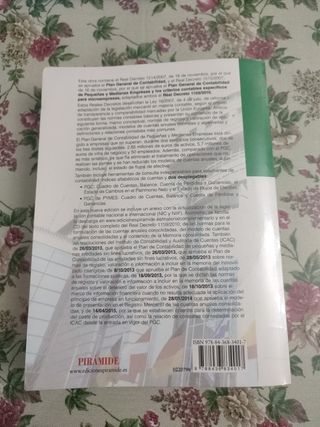 Plan General de Contabilidad y de PYMES: Reales Decretos 1514/2007 y 1515/2007, de 16 de noviembre, y adaptación al Real Decreto 1159/2010 (Economía Y Empresa) (Spanish Edition)