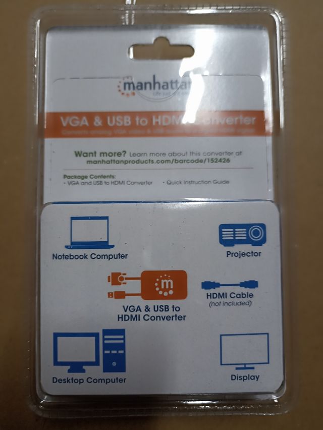 Convertitore VGA & USB in HDMI