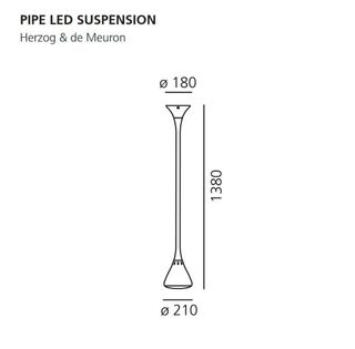 Lámpara de suspensión Artemide-Pipe