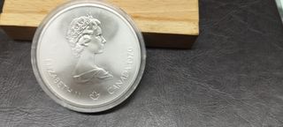 MONEDA SE PLATA CANADA 1976 OLIMPIADAS 76 JOQUEY P