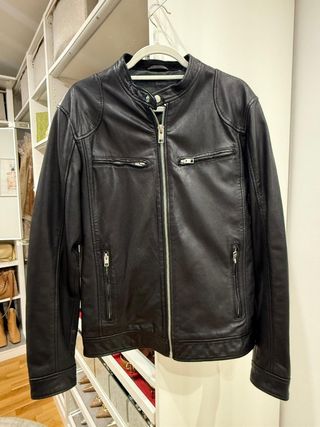 Cazadora de piel Jack and Jones 