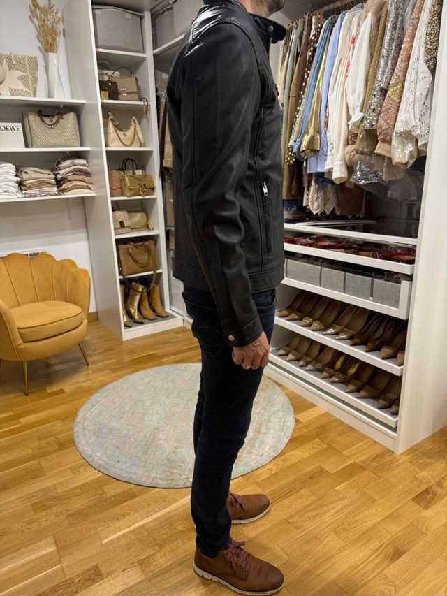 Cazadora de piel Jack and Jones 