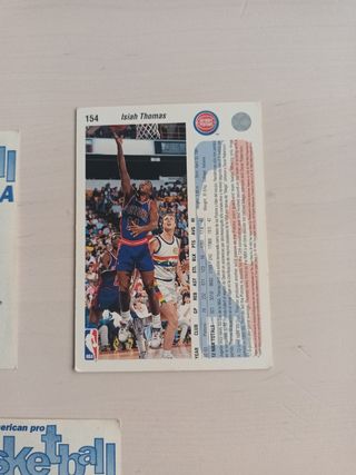 Cromos upper deck. Isiah Thomas. NBA.