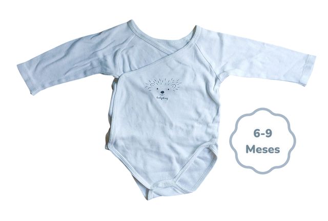 Body Branco Zippy 6-9 meses