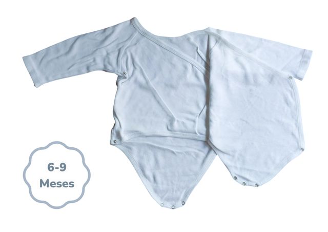 Body Branco Zippy 6-9 meses