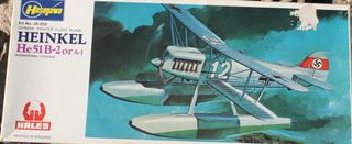 AVION ALEMAN HEINKEL HE 51 A1/B1 HIDRO O TERRESTRE
