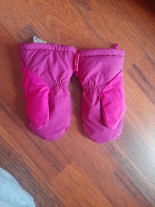 Manoplas, guantes,niña nieve
