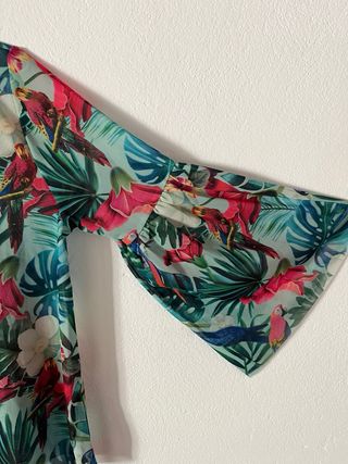 Blusa seda estampada