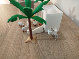 Casita customizada para Belén de Playmobil