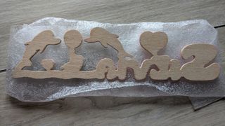 Nome SILVIA legno bambina delfini