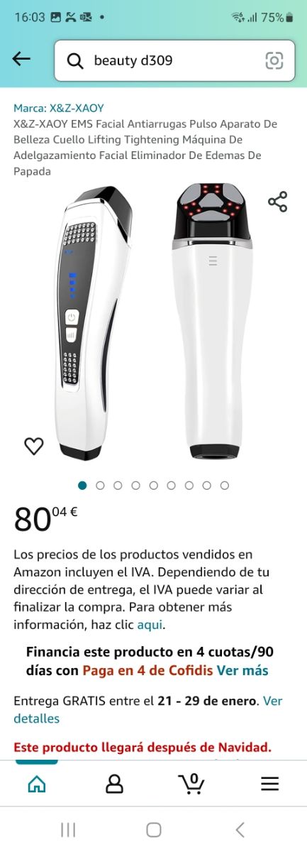 MAQUINA FACIAL ANTIARRUGAS D-309