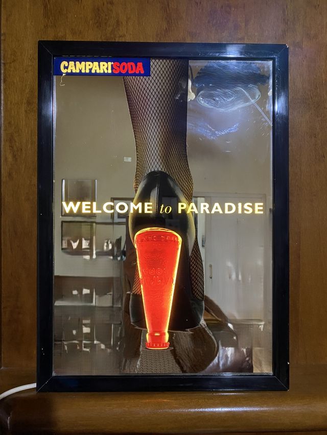 Quadro Campari retroilluminato