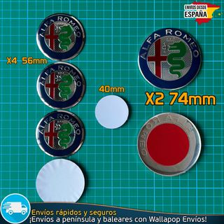 7 Emblemas Alfa Romeo Exterior, Volante y Llantas
