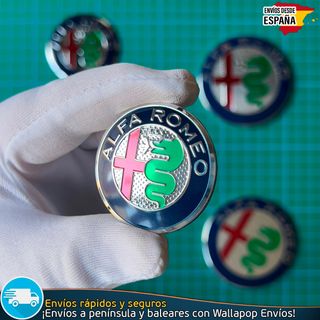 7 Emblemas Alfa Romeo Exterior, Volante y Llantas