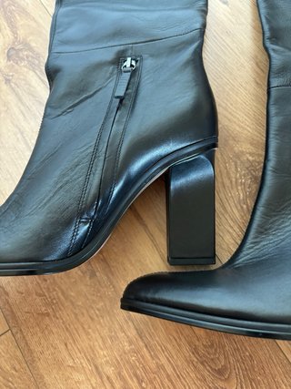 Botas altas piel Zara 39