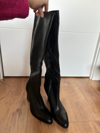 Botas altas piel Zara 39