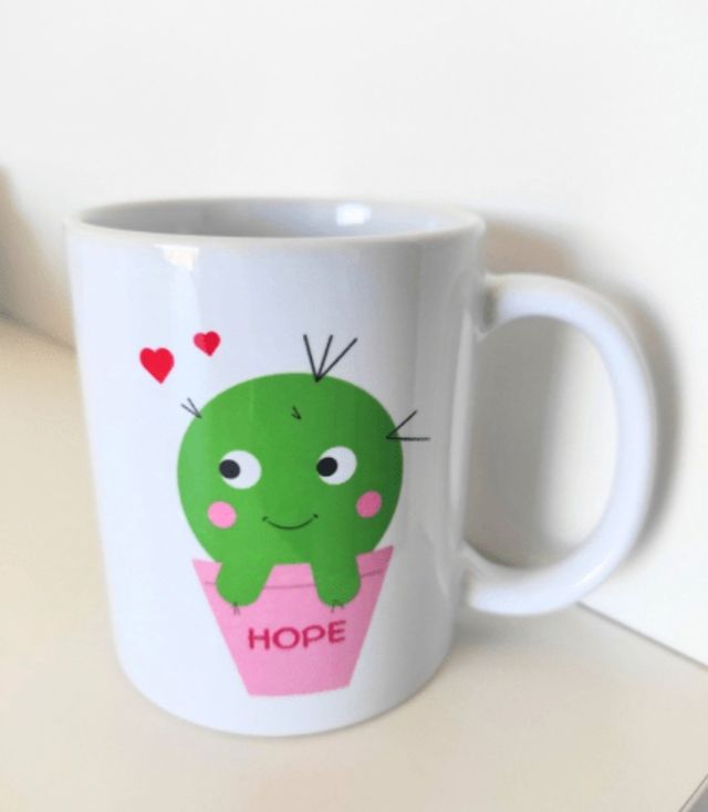Taza dibujo vaso reutilizable