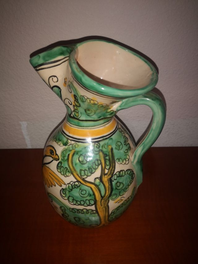 Puente del Arzobispo. Botijo, jarra y vasos. Lote