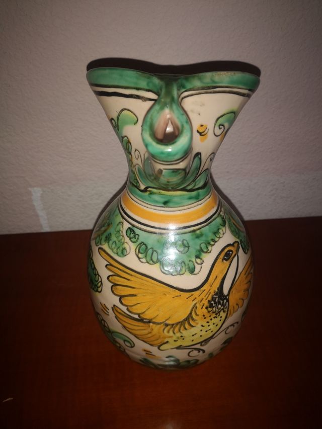 Puente del Arzobispo. Botijo, jarra y vasos. Lote