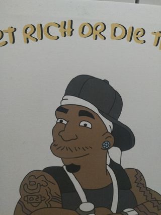 Cuadro los Simpsons, 50 cent