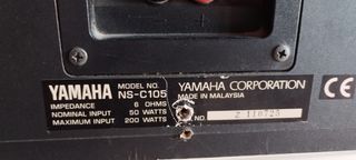 Altavoz central Yamaha