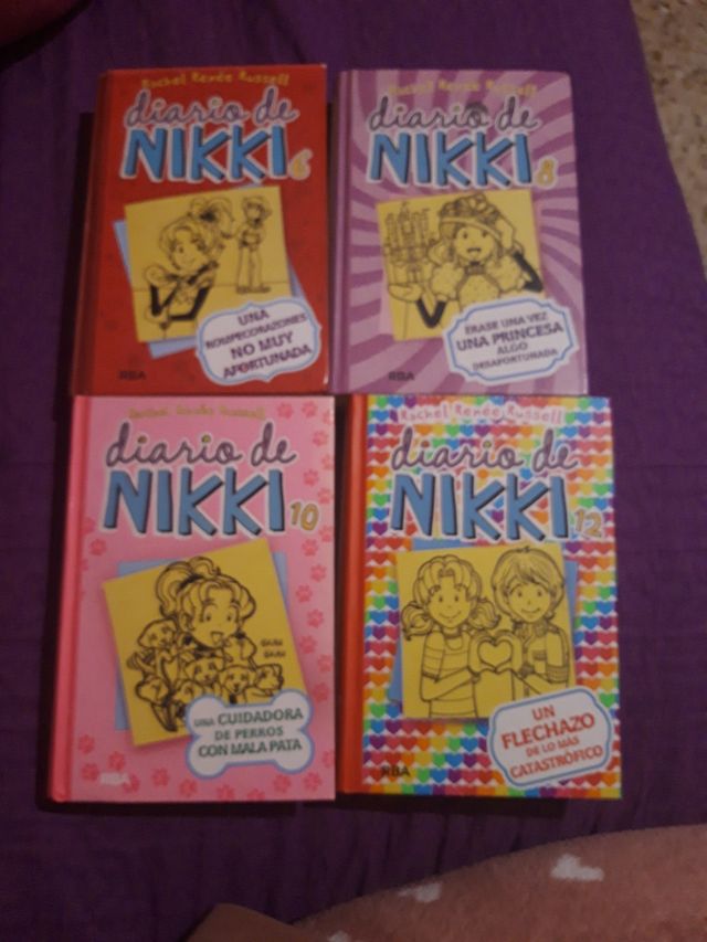 Lote libro diario de Nikki 6,8,10 y 12