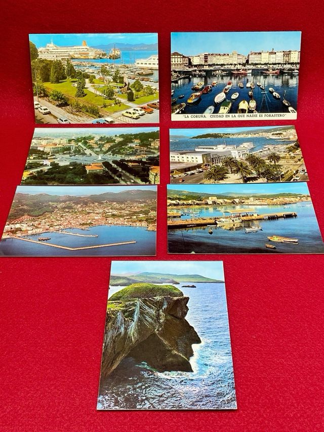 LOTE DE POSTALES ANTIGUAS DE CIUDADES DE