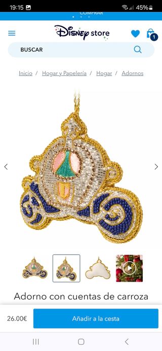 Adorno arbol navidad Disney