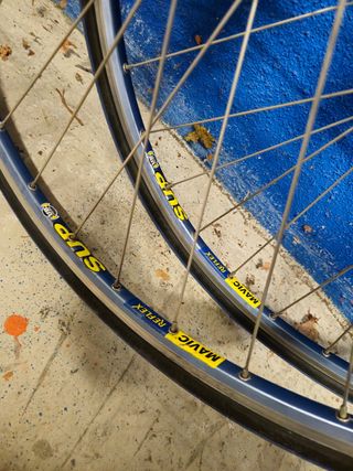 Ruedas mavic reflex sup azules