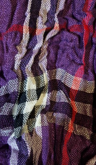 Sciarpa a quadri misto lana