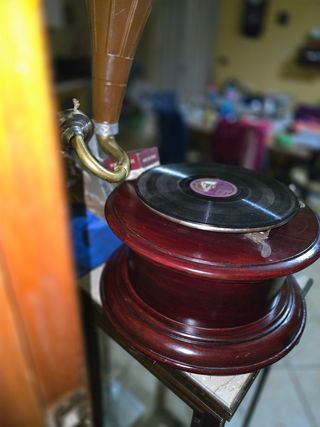 Vendo grammofono riproduzione indiana