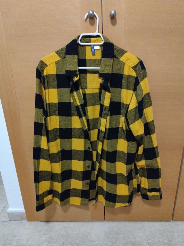 Camisa de cuadros hombre HyM