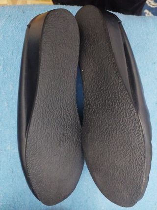 Pie 40. Mocasines Italianos de Señora. De Piel.