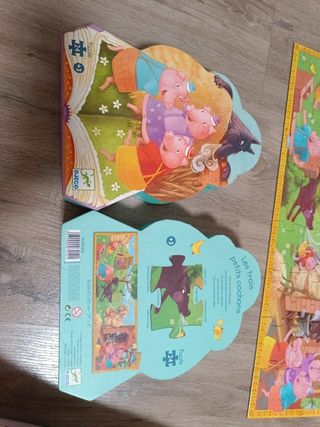 Puzzle los tres cerditos