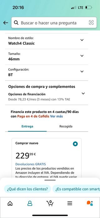 Reloj Samsung Watch 4 Classic