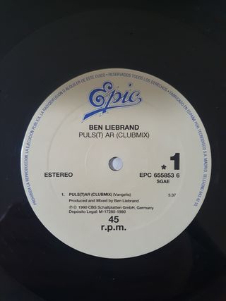 BEN LIEBRAND -PULS(T)AR- VINILO