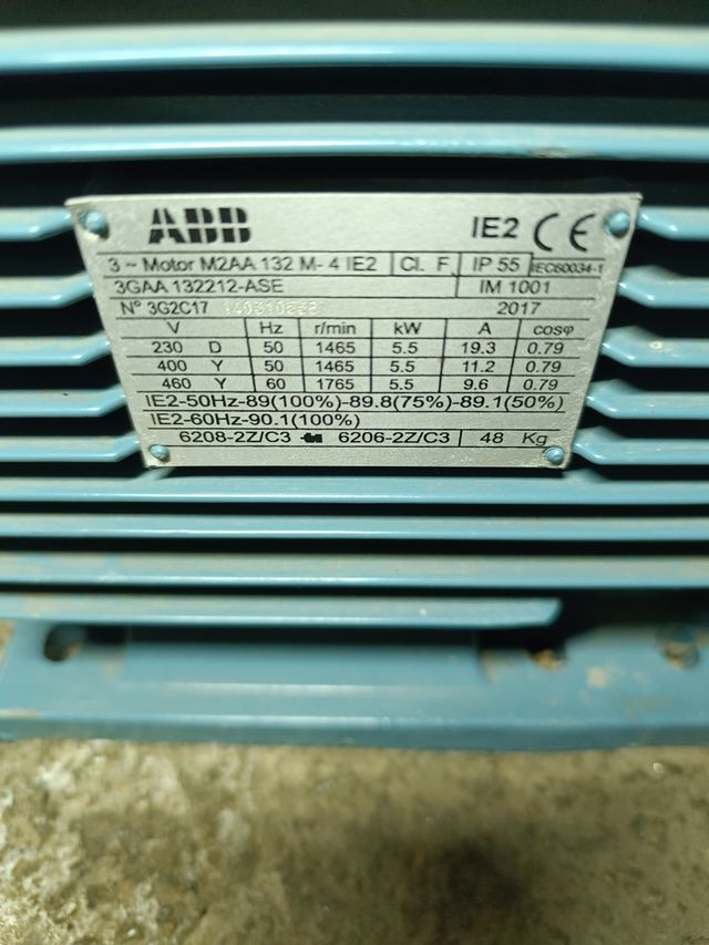 Motor eléctrico ABB 5.5kw