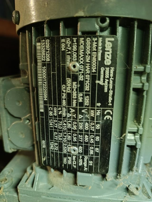 Reductora con motor Lence