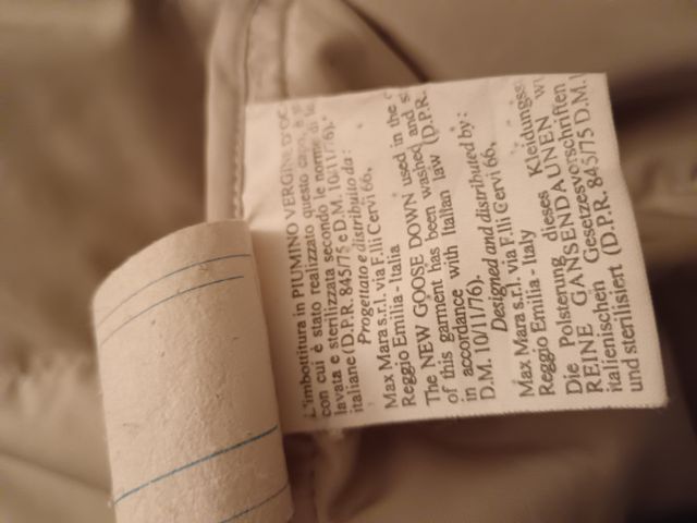 Piumino Max Mara grigio perla