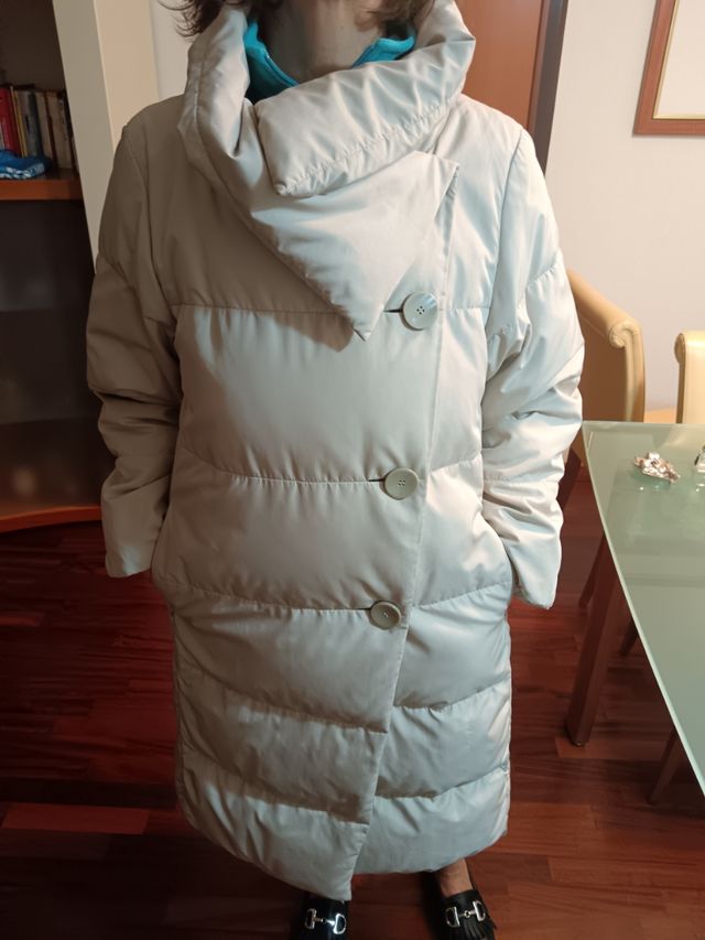 Piumino Max Mara grigio perla