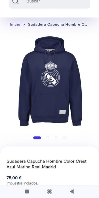 Sudadera oficial Real Madrid