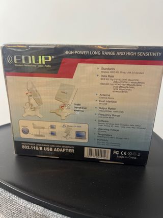 ADAPTADOR WIFI largo Alcance EDUP EP-6505 NUEVO