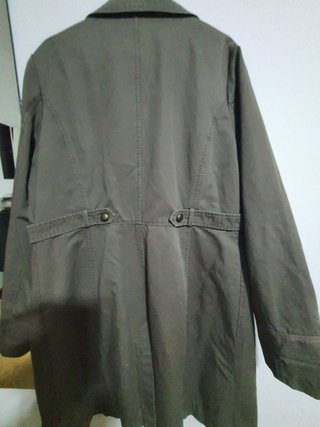 Gabardina gris larga
