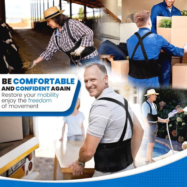 Banda lumbar de apoyo para la espalda