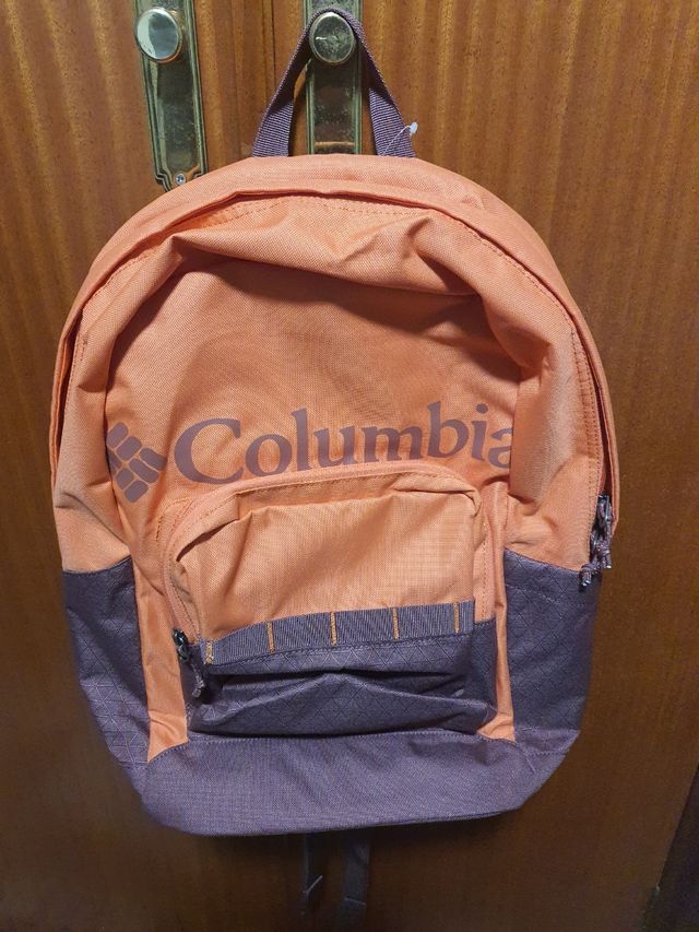 Mochila Columbia 22L naranja y vino