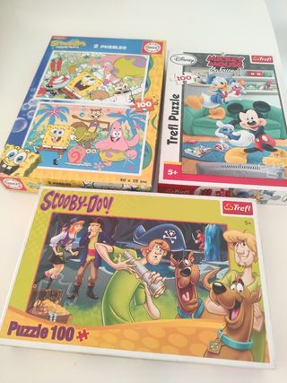 Tres puzzles 100 piezas