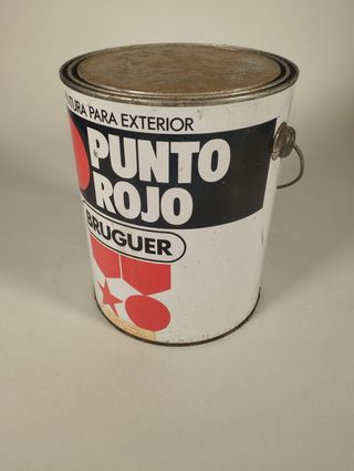 Bote de pintura esmalte amarillo oro
